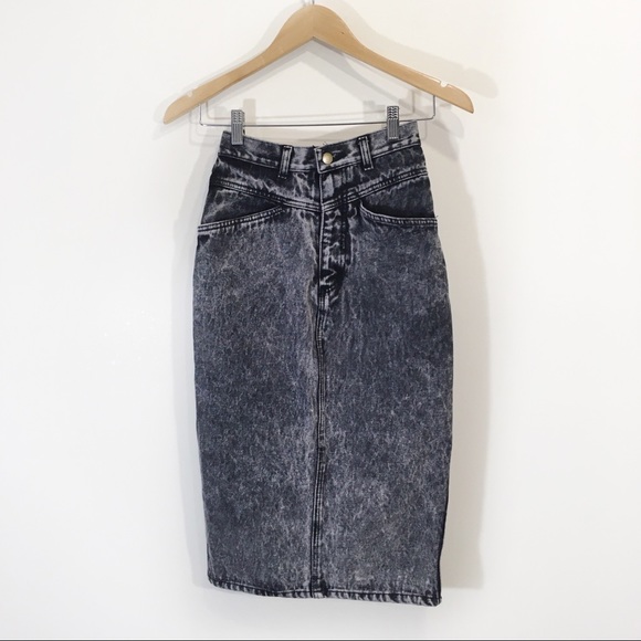 Prima Donna Dresses & Skirts - Vintage 90s Prima Donna Acid Wash Pencil Skirt